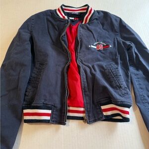Tommy Hilfiger Kids Jean Jacket - Navy and Red